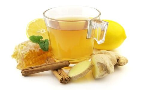 honey, ginger, cinnamon and lemon to increase potency