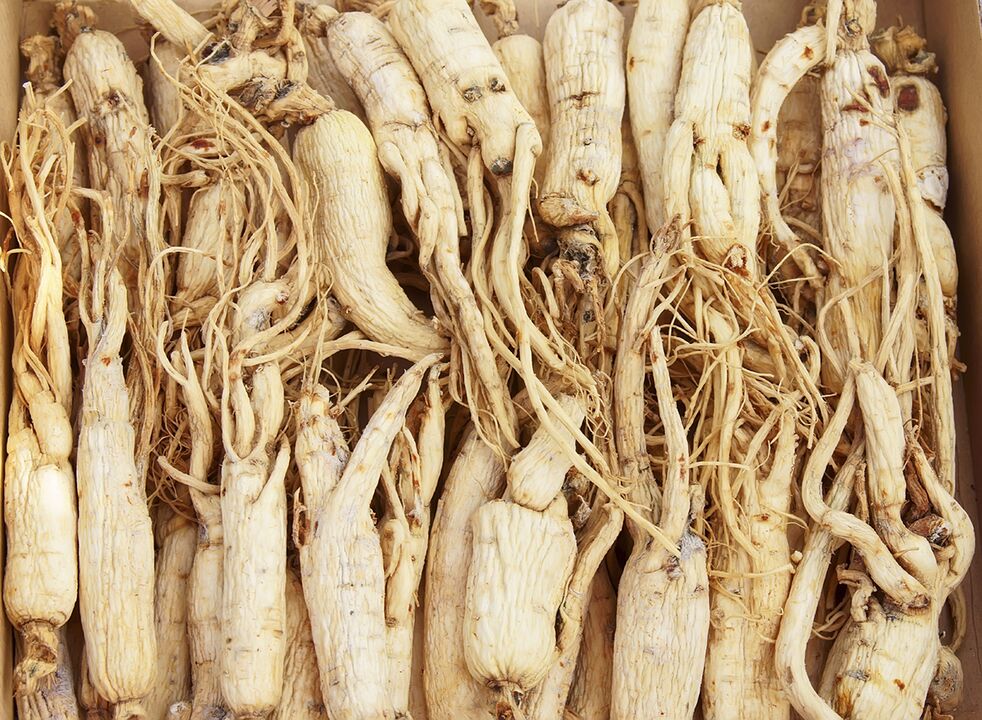 On the basis of ginseng root, you can prepare a decoction that improves potency