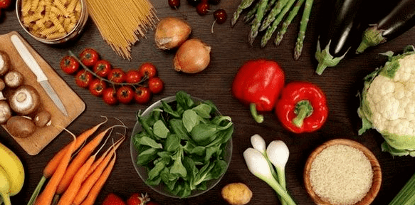 The diet of a healthy man
